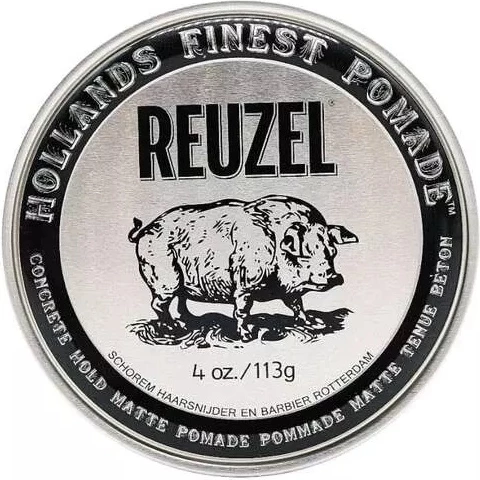 Pomadë për flokë Reuzel Hollands Finest Concrete Hold Matte për burra, 113g