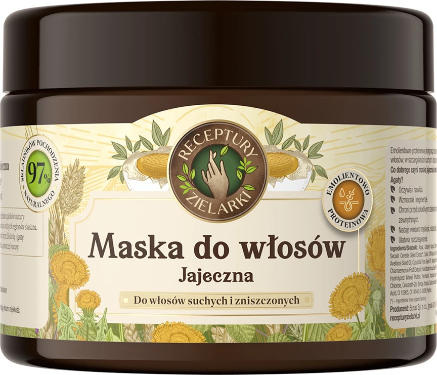 Maskë për flokë për femra Receptury Zielarki Egg Mask 300ml
