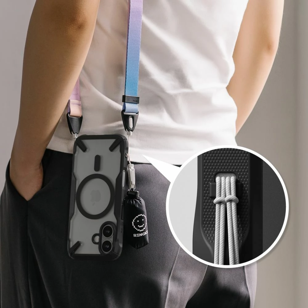 Mbështjellës Ringke Fusion X MagSafe për iPhone 16, i zi