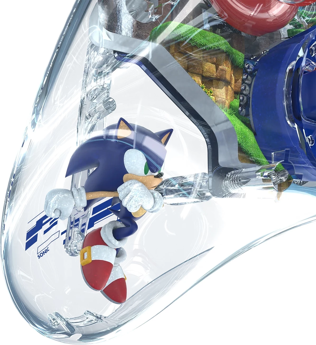 Kontroller me kabllo PDP REALMz Sonic Green Hill Zone për Nintendo Switch