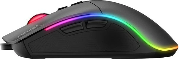 Maus gaming Incase IMG-GT19, 4800 DPI, RGB, 7 butona, USB, i zi/gri