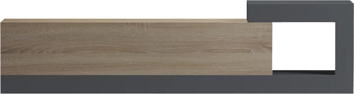 Komodë muri për TV Flato, ngjyrë sonoma-antracit, 150x29.5x38.5cm