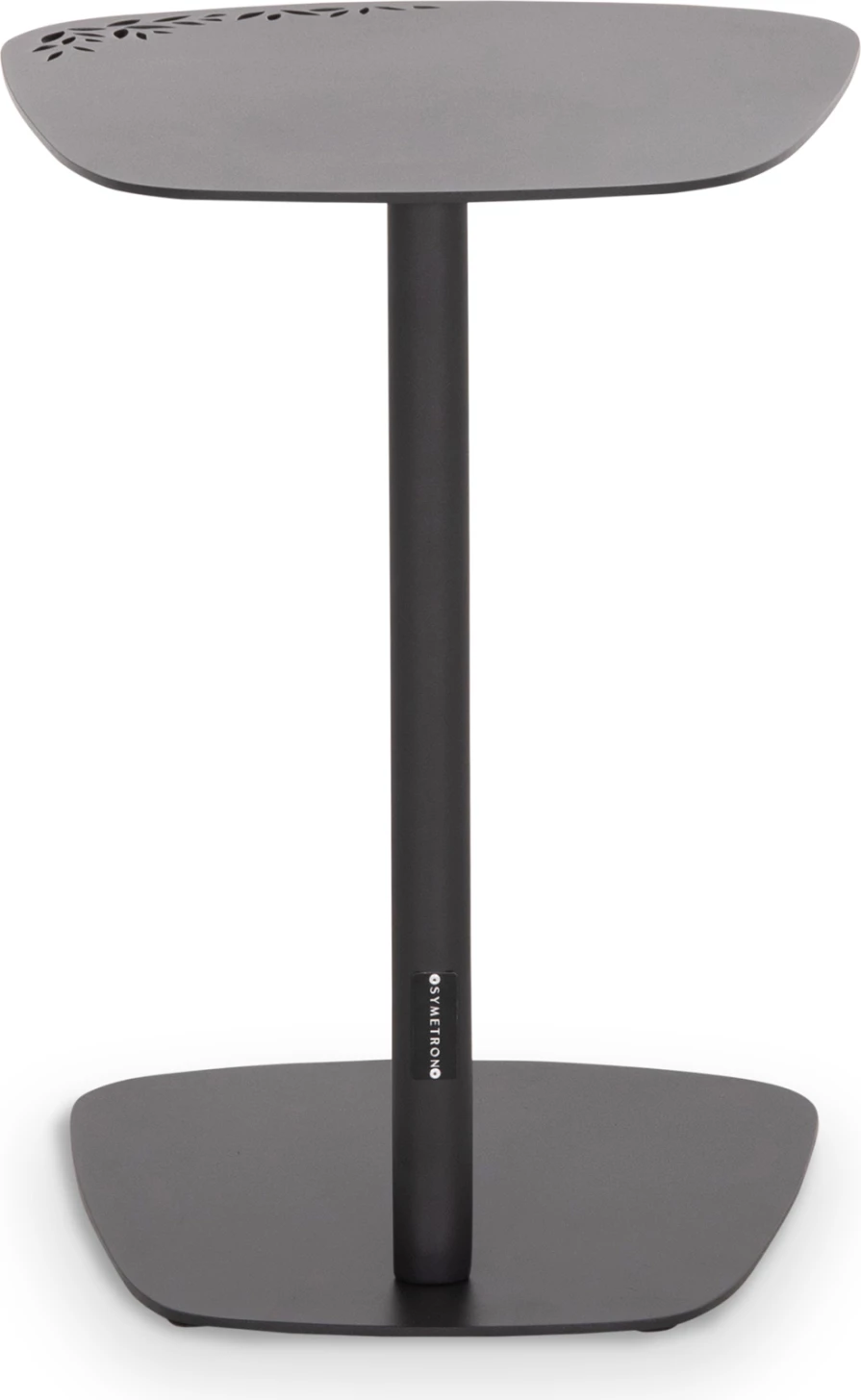 Tavolinë anësore për jashtë, alumin, ngjyrë qymyr, CD6417.02, 40x39x53cm