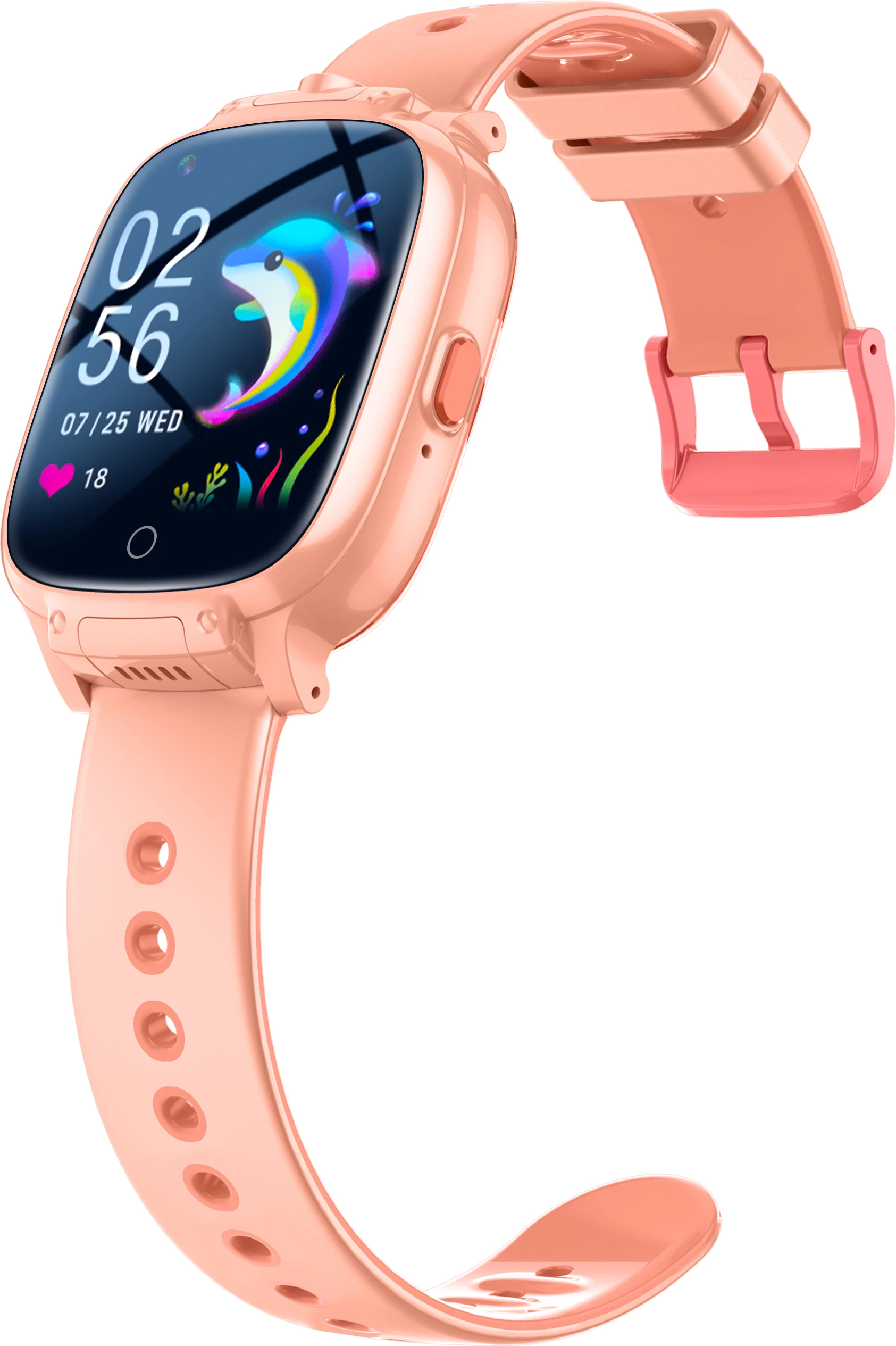 Smartwatch Moye Joy Kids 4G, GPS, Nano SIM, IPX7, 700mAh, rozë