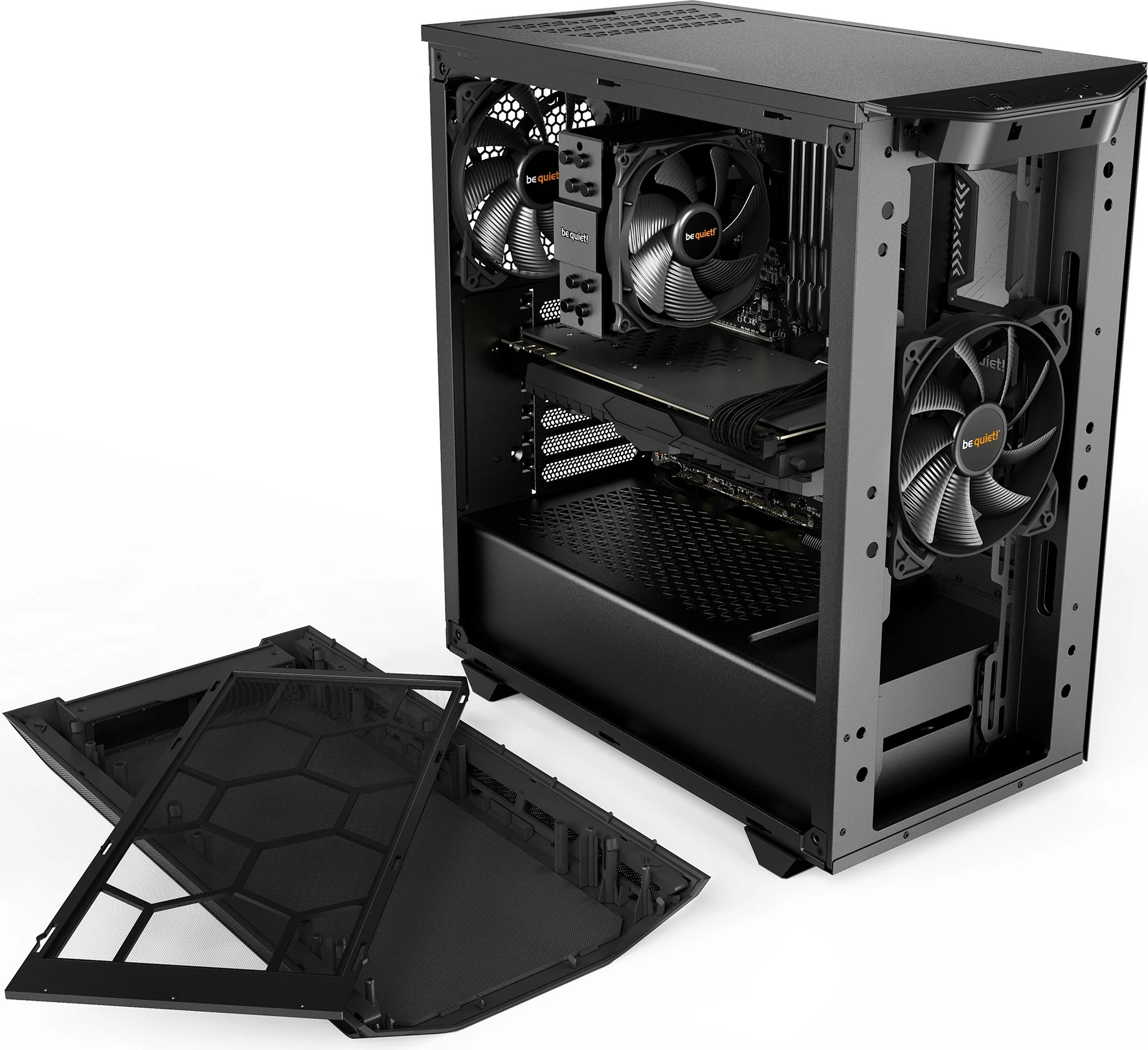 Kasë Be Quiet! Pure Base 500 Black, Midi Tower, PC, ATX, Mini-ATX, Mini-ITX, e zezë