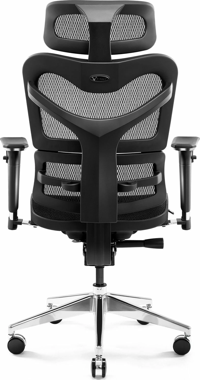 Karrige zyre Diablo Chairs V-Commander, ergonomike me rregullim lartësie/tilt, 140 kg, e zezë