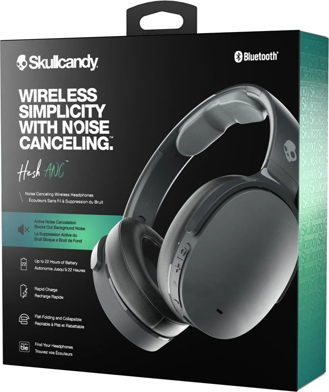 Kufje Skullcandy Hesh ANC, me dhe pa tela, për muzikë dhe biseda, të zeza