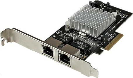 Kartë rrjeti StarTech ST2000SPEXI, PCIe x4, 2x Gigabit RJ-45, Intel I350, e zezë