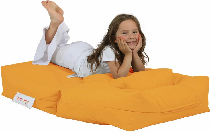 Puf për fëmijë, karrige me pouffe, portokalli, Atelier del Sofa