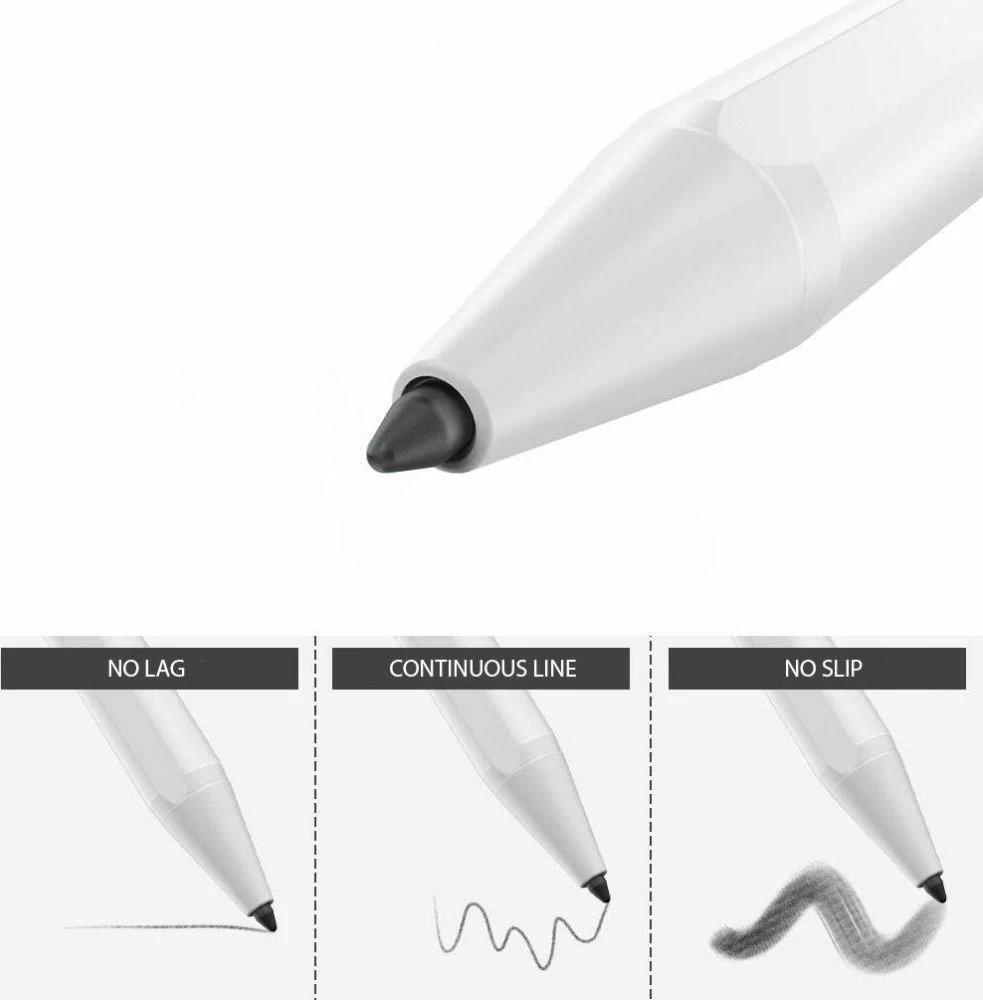 Stilolaps digjital Tech-Protect Digital Stylus Pen, 4096 nivele presioni, majë 1.5 mm, USB-C, i bardhë