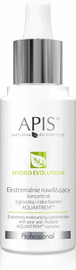Koncentrat hidratues për femra APIS Hydro Evolution Extremely Moisturizing me dardhë dhe rabarbar AQUAXTREM, 30ml