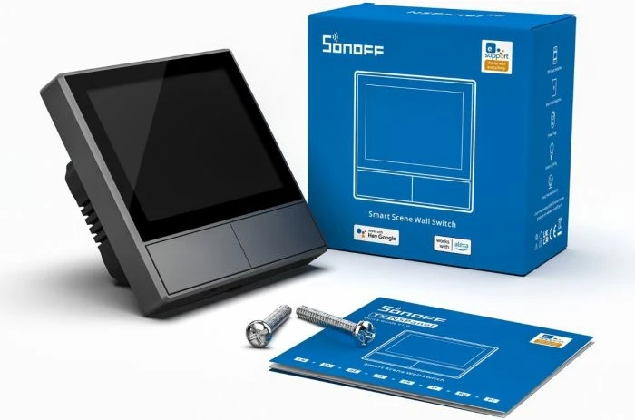 panel kontrolli smart muri SONOFF NSPanel-EU, touchscreen, termostat, WiFi, i zi