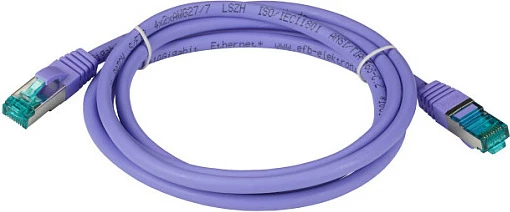 Kabllo rrjeti EFB Elektronik RJ45 Cat6a S/FTP, 5m, LSZH, 10GbE, vjollcë