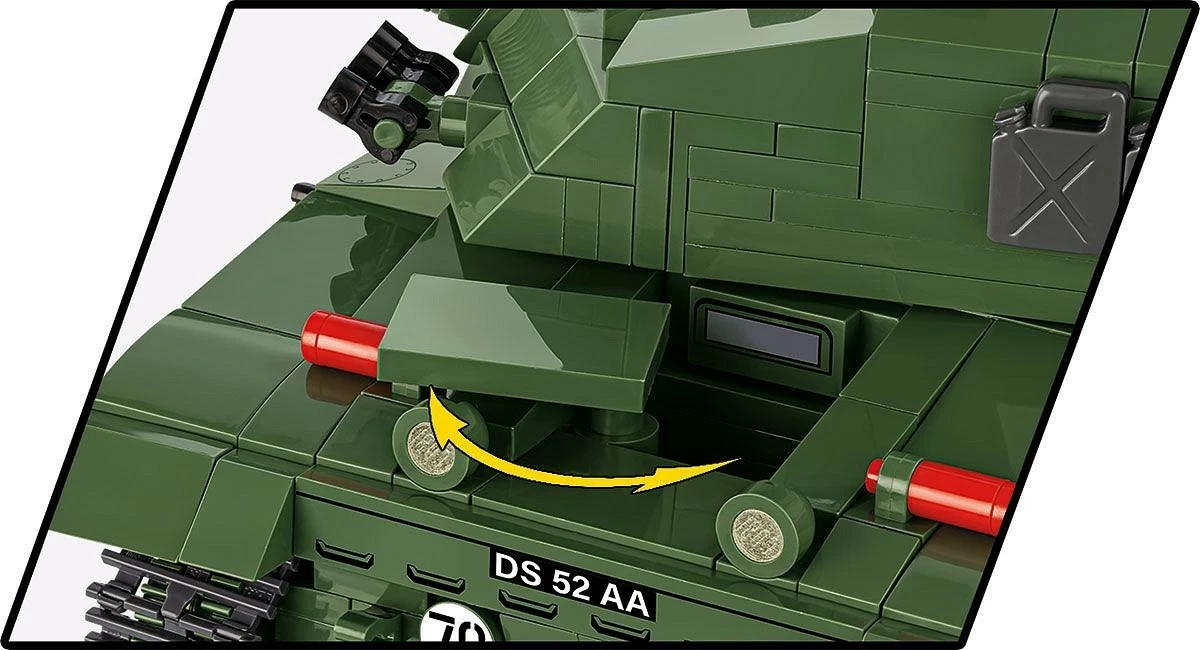 Set blloqesh Cobi Klocki Challenger 2, 954 pjesë, me figurë, Jeshile