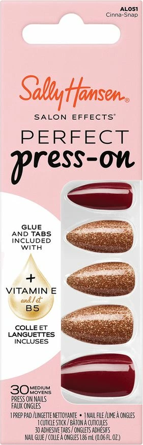 Thonj artificial Sally Hansen Salon Effects 051 Cinna-Snap për femra, 30 copë