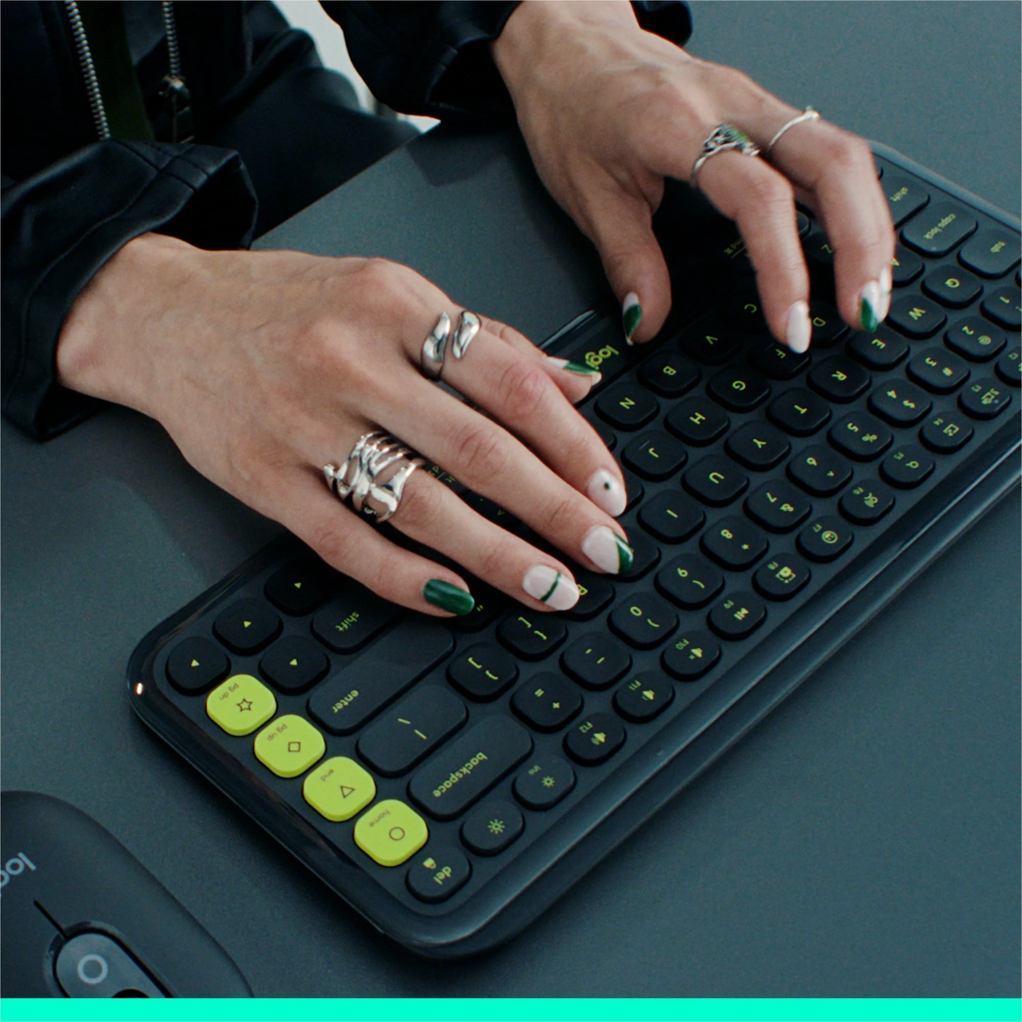 Tastierë wireless Logitech POP Icon Keys 920-013074, US INTL, pa numpad, Lavender