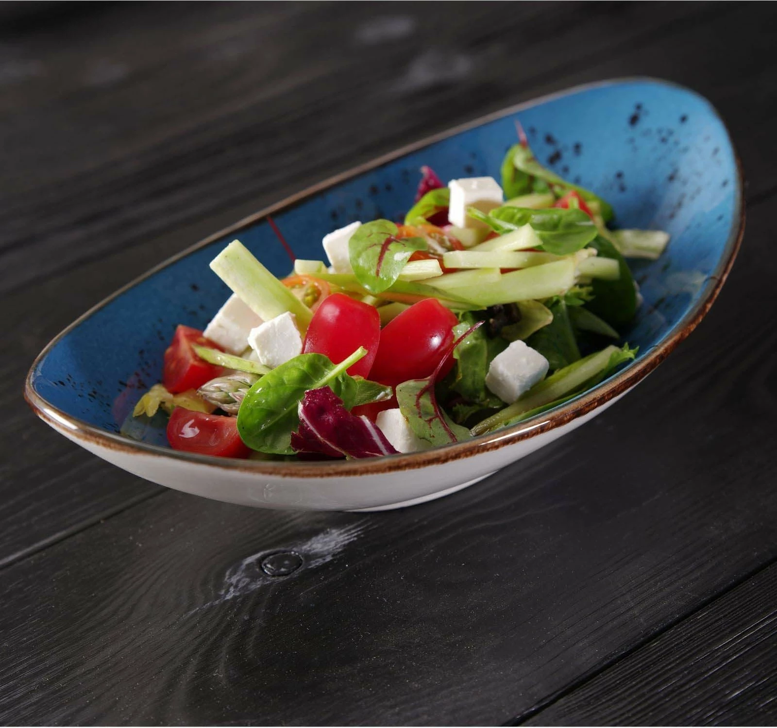 Tas formë varke Fine Dine Iris 250x160 mm, blu, set 6 copë