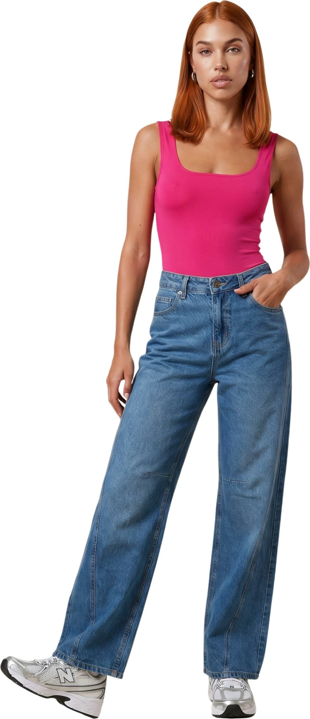 Body për femra I am 26512, fuksia [Madhësia: XS]