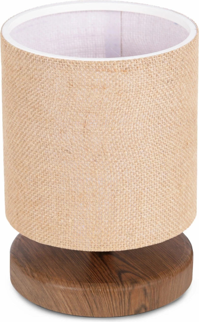 Llambë tavoline Opviq, AYD-3265, trup prej pëlhure, këmbë MDF, ngjyrë kashte, 15x15x22 cm - 3