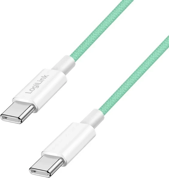 Kabëll USB-C LogiLink 1.5m, najlon i gjelbër