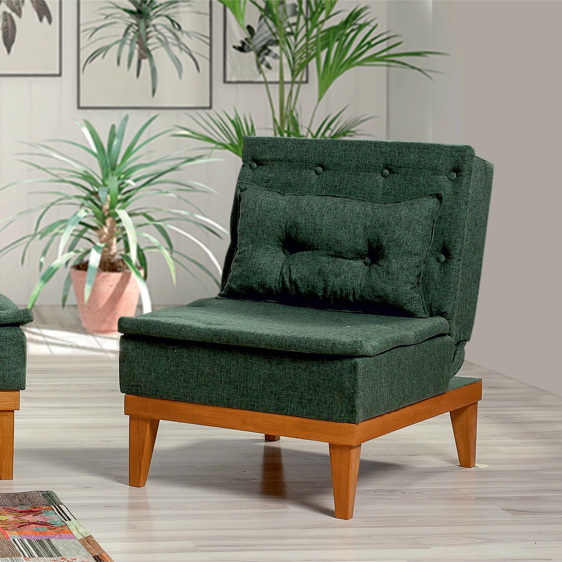 Set divani-krevat Atelier del Sofa, ngjyrë e gjelbër, Fuoco-TKM07-1070