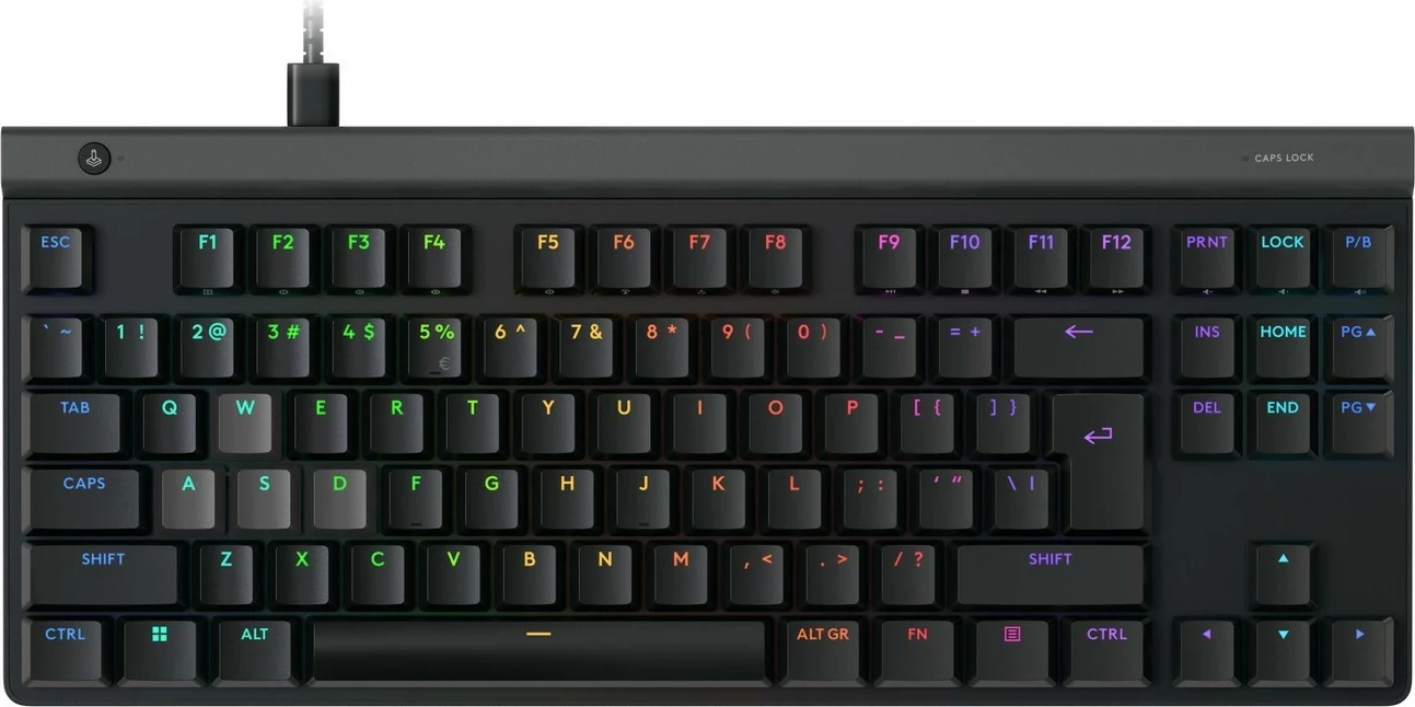 Tastierë gaming Logitech G515 TKL Rapid, RGB, USB, anglisht, e zezë