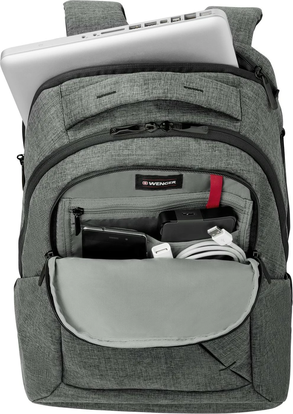 Çantë shpine Wenger MoveUp 16 inç, Heather Gray