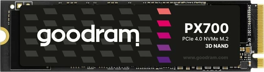 SSD GoodRam PX700 SSDPR-PX700-02T-80 2TB M.2 2280 PCIe 4.0 x4 NVMe me heatsink