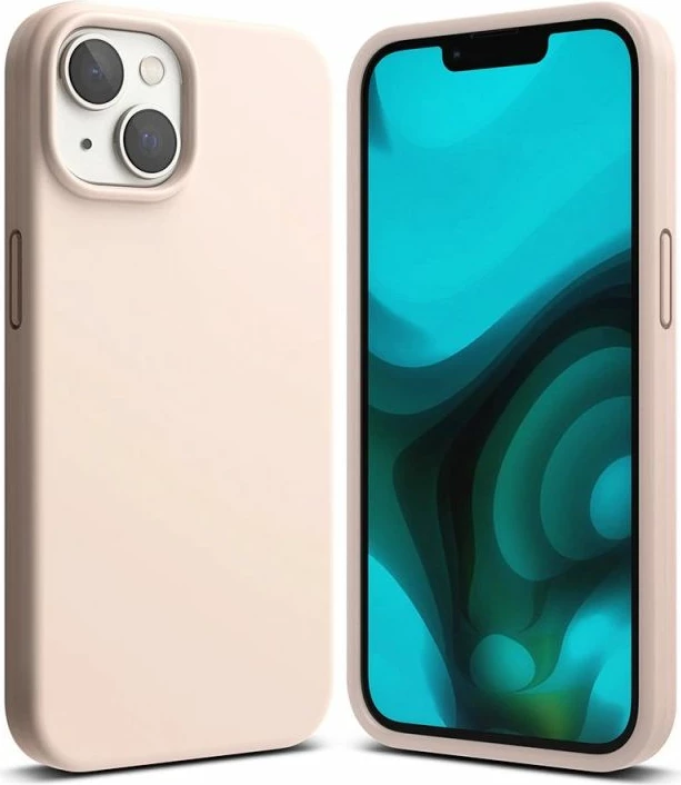 Kapak silikoni për iPhone 14 Plus Ringke, pink sand [Ngjyra: Rozë]