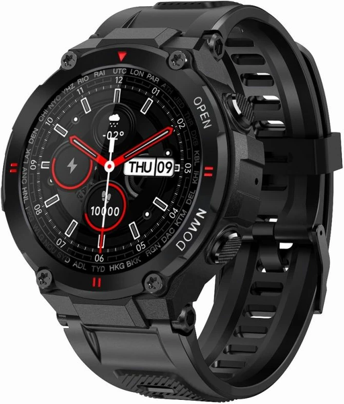 Smartwatch Gravity për të gjithë, e zezë