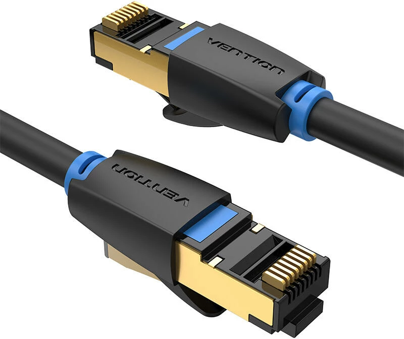 Kabllo rrjeti Vention IKABH CAT8, 2m, 40Gbps, e zezë