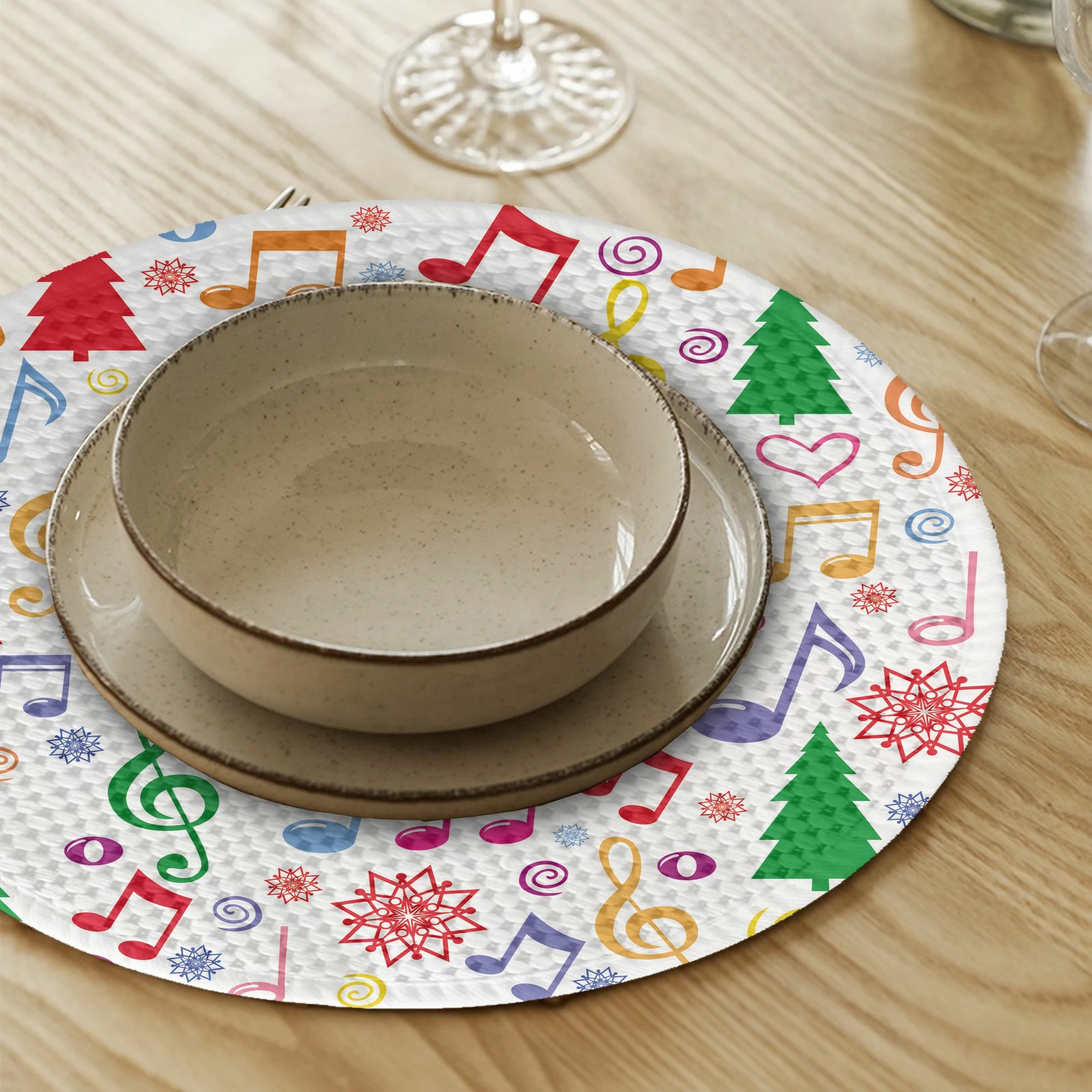 Set nënshtruesish tavoline Hermia Concept, shumëngjyrësh, 2795Supla, 4 copë