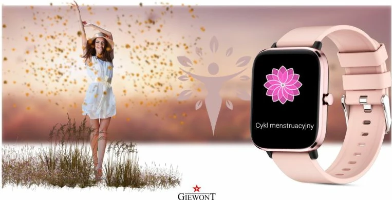 Smartwatch për femra Giewont, rozë