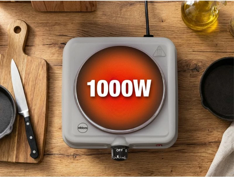Rešo elektrik ELDOM PG13 UNNA 1000W, i argjendtë