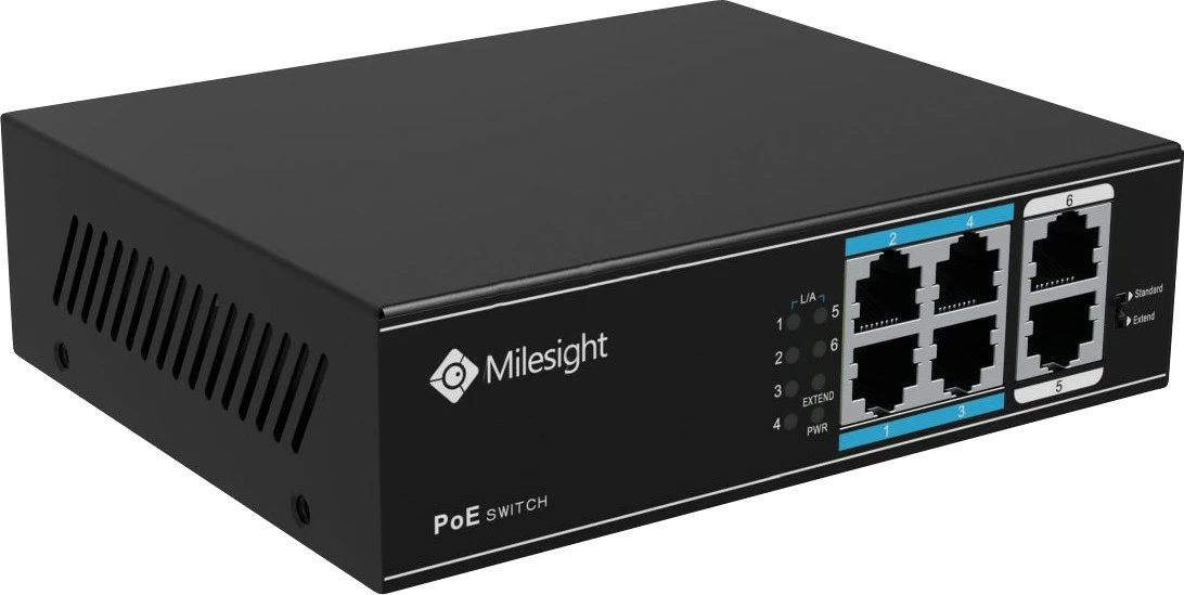 Switch PoE Milesight 4-Port