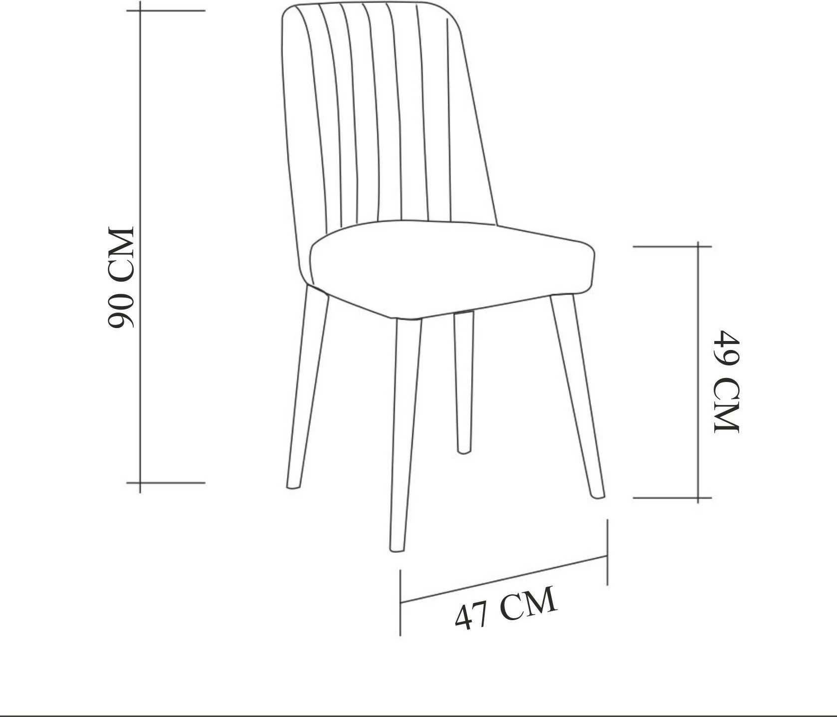 Tavolinë me karrige (6 copë), Skye Decor, Costa 1053 - 2 B, e bardhë dhe antracit
