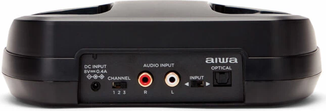 Kufje wireless RF Aiwa WHF-930D me stacion karikimi, të zeza, set me transmetues + 2xAAA NiMH