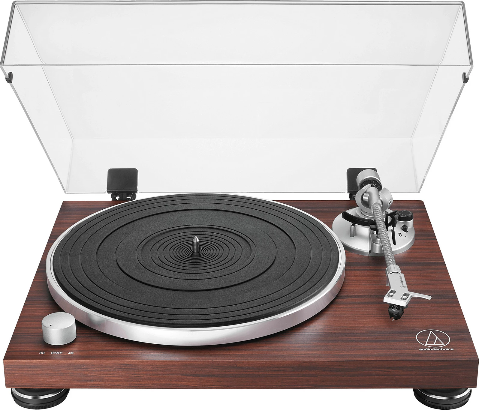 Gramafon Audio-Technica AT-LPW50BTRW, belt-drive, Bluetooth 5.2, phono preamp, kafe