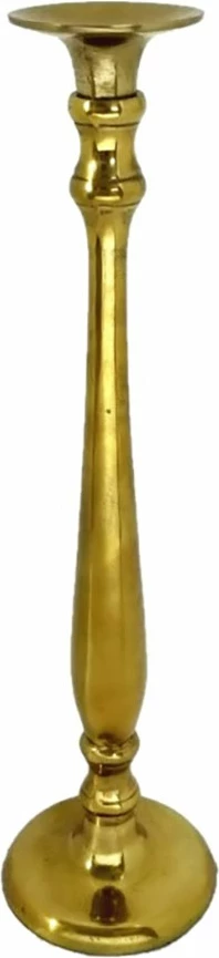 Mbajtëse qirinjsh ENSUI, alumin, ngjyrë ari, 17x17x65 cm