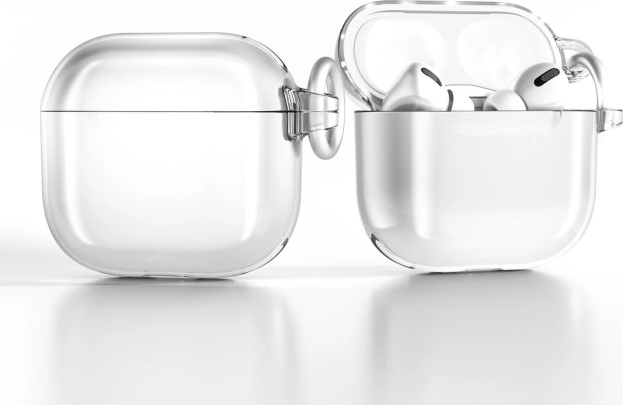 Mbështjellës Hurtel për AirPods 4, Transparent