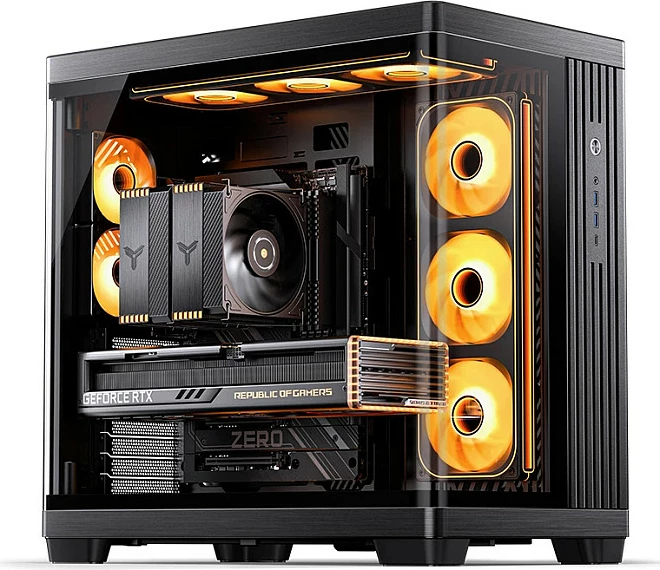 Kasë Jonsbo TK-4, Midi-Tower, ATX, Tempered Glass, e zezë
