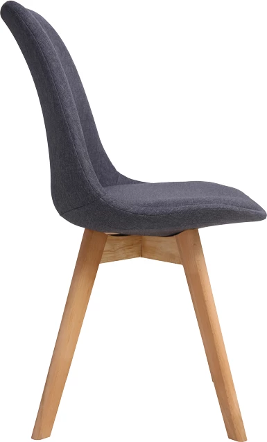 Karrige Gaston, ngjyrë gri e errët, pp-material, dru natyral, 56.5x43x83.5cm