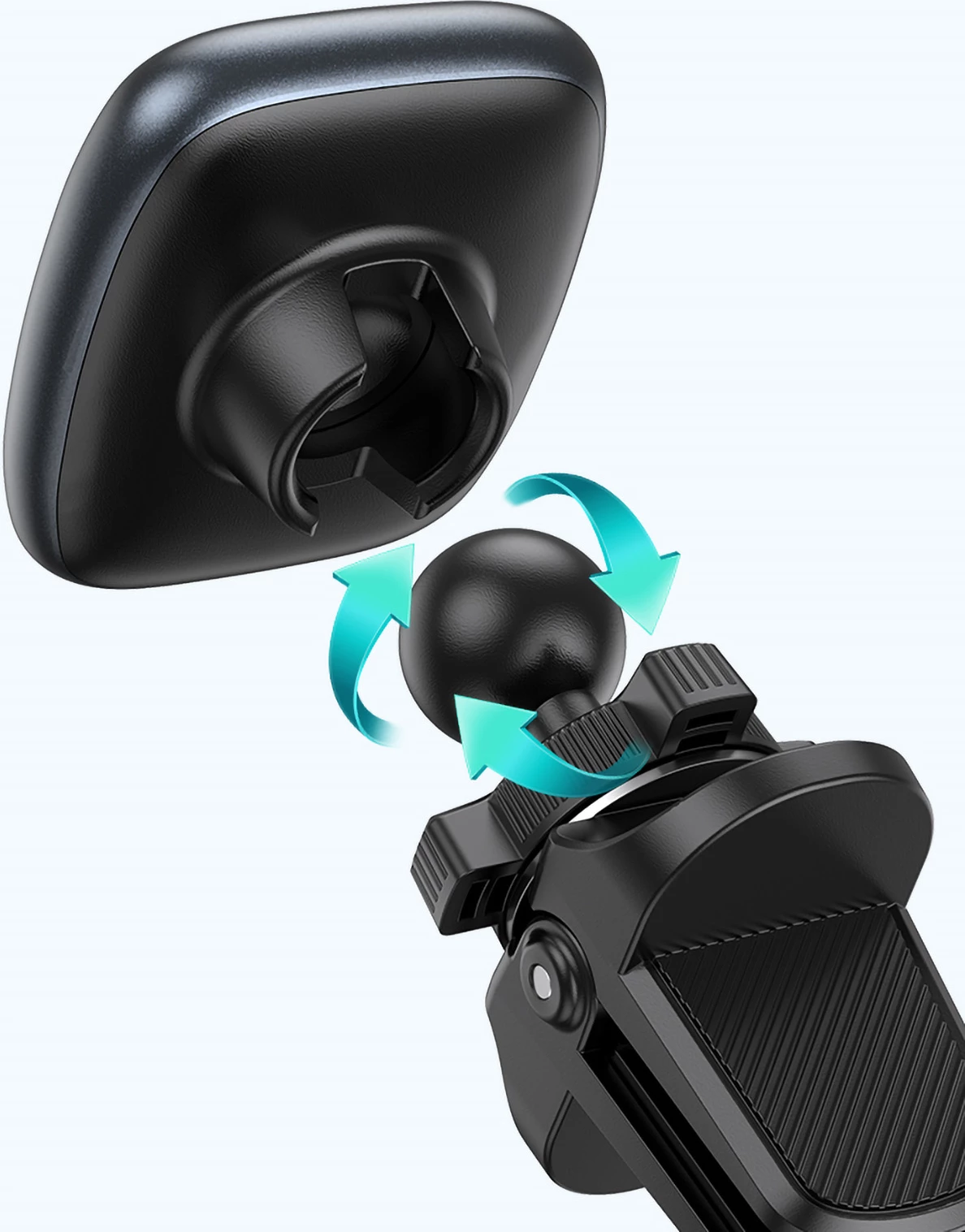 Mbështjellës magnetik për makinë Wozinsky WUMTK, për grilë ajri, i zi