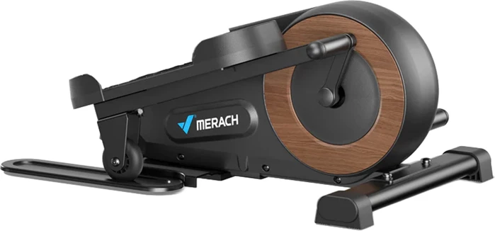 Mini trainer eliptik MERACH MR-E43B1, volant 2 kg, 8 nivele rezistence, 2-në-1 nën tavolinë, LCD, max 120 kg, i zi