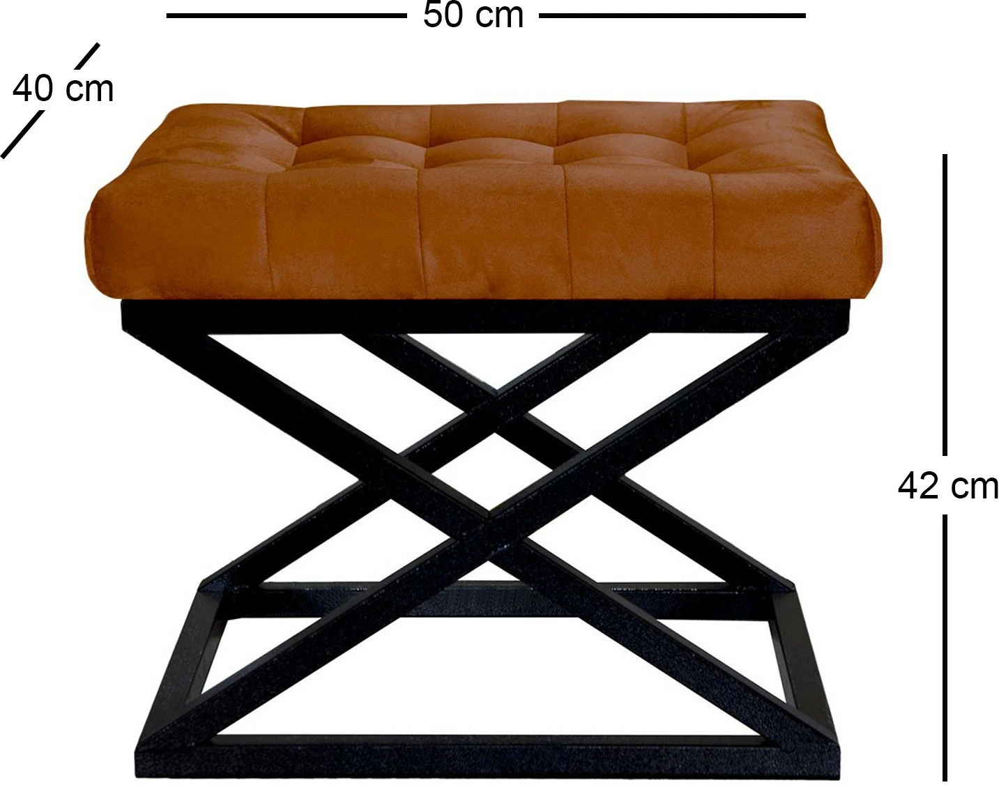 Puf Atelier del Sofa, Capraz, e zezë/terracota