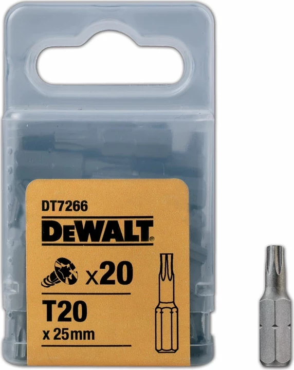 Majë kaçavide Torx DeWalt DT7266 T20 25 mm, set 20 copë