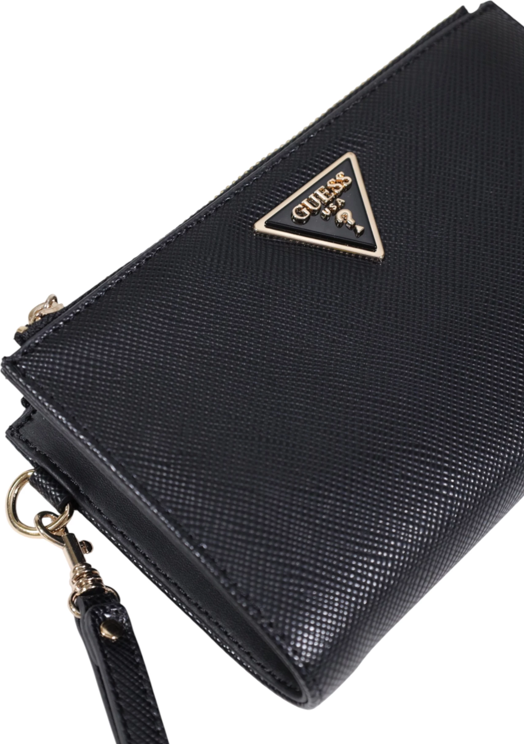Portofol për femra Guess Laurel II SLG DBL ZIP ORGNZR SWZG74 59157, i zi