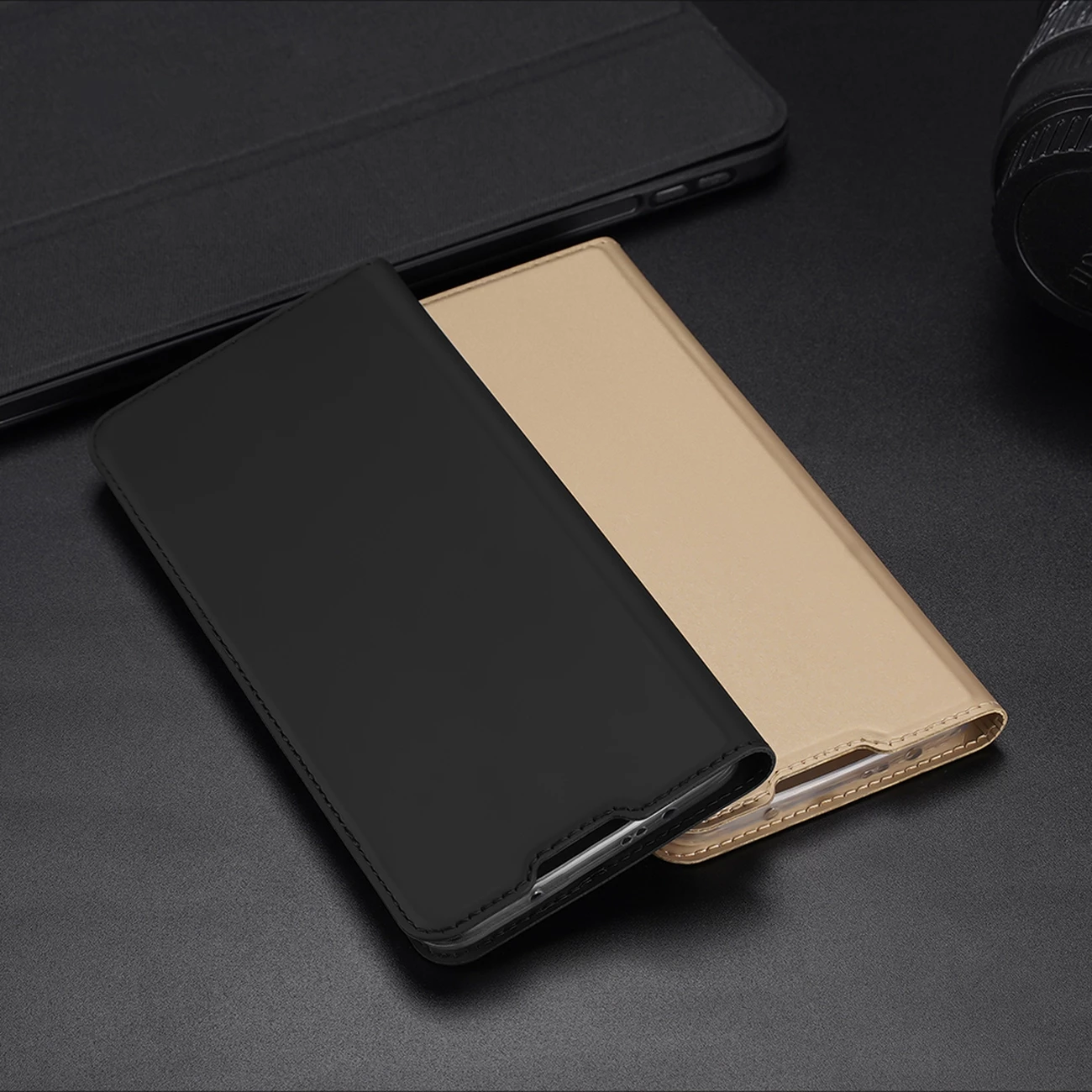 Mbështjellës Dux Ducis Skin Pro për Xiaomi Poco F4 5G, me kapak, i zi