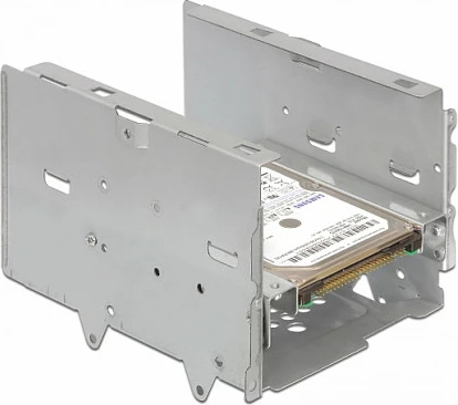 Kit montimi HDD/SSD 2.5" në bay 3.5" DeLOCK 18282, argjendtë