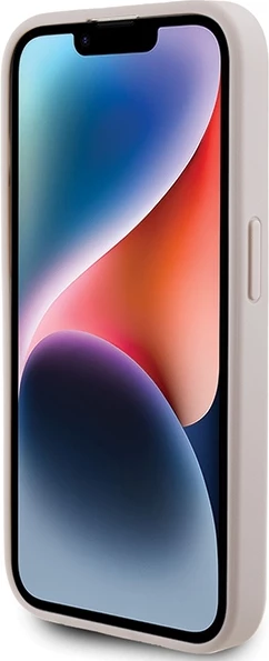 Mbështjellës Guess 4G Stripe për iPhone 15 Pro, Rozë